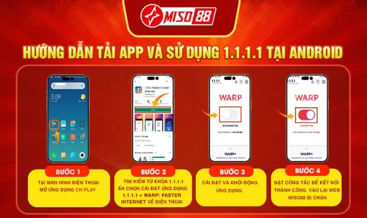 Tải app 1.1.1.1 trên ANDROID