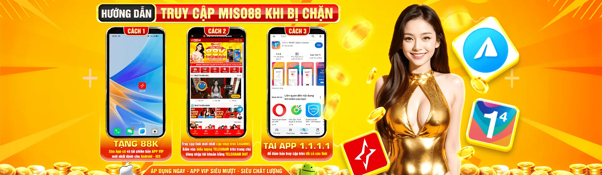 Truy cập miso88 khi bị chặn